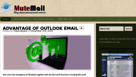 What Mutemail.com website looked like in 2016 (9 years ago)
