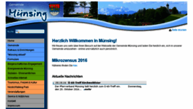 What Muensing.de website looked like in 2016 (9 years ago)