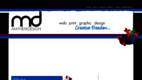 What Mayhemdesign.com.au website looked like in 2016 (7 years ago)