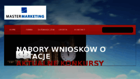 What Master-marketing.pl website looked like in 2016 (7 years ago)
