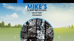What Mikesscraprecycling.com website looked like in 2016 (7 years ago)