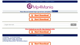 What Mp4mania.com website looked like in 2016 (7 years ago)