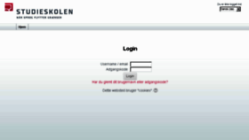 What Moodle.studieskolen.dk website looked like in 2016 (7 years ago)