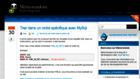 What Memorandom.fr website looked like in 2016 (7 years ago)