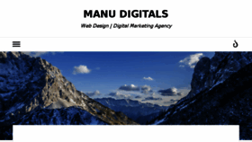 What Manudigitalsolutions.com website looked like in 2016 (7 years ago)