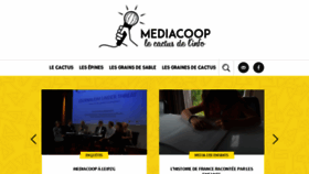 What Mediacoop.fr website looked like in 2016 (7 years ago)