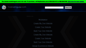 What Mobilizingusa.com website looked like in 2016 (7 years ago)