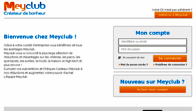 What Meyclub.com website looked like in 2016 (7 years ago)