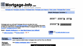 What Mortgage-info.com website looked like in 2016 (7 years ago)