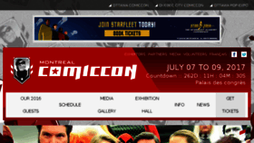 What Montrealcomiccon.com website looked like in 2016 (7 years ago)