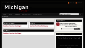 What Michiganblogger.com website looked like in 2016 (7 years ago)