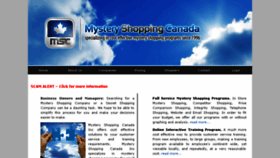 What Mysteryshoppingcanada.com website looked like in 2016 (7 years ago)