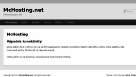 What Mchosting.net website looked like in 2016 (7 years ago)