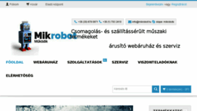 What Mikrobot.hu website looked like in 2016 (7 years ago)