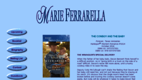 What Marieferrarella.com website looked like in 2016 (7 years ago)