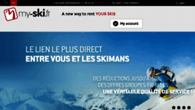 What My-ski.fr website looked like in 2016 (7 years ago)