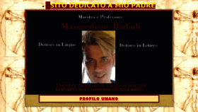 What Massimilianobadiali.it website looked like in 2016 (7 years ago)