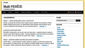 What Malepenize.cz website looked like in 2016 (7 years ago)
