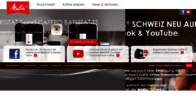 What Melitta.ch website looked like in 2016 (7 years ago)