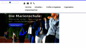 What Marienschule.de website looked like in 2016 (7 years ago)