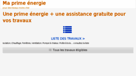 What Ma-prime-energie.fr website looked like in 2016 (7 years ago)