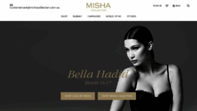 What Mishacollection.com.au website looked like in 2016 (7 years ago)