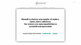What Maxwellfabrics.com website looked like in 2016 (7 years ago)