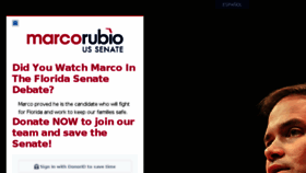 What Marcorubio.com website looked like in 2016 (7 years ago)