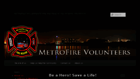 What Metrofirevolunteers.org website looked like in 2016 (7 years ago)