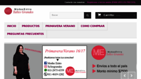 What Modasentro.com website looked like in 2016 (7 years ago)