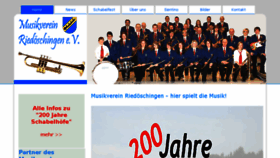 What Mv-riedoeschingen.de website looked like in 2016 (7 years ago)