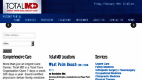 What Medicalcenterofthepalmbeaches.com website looked like in 2016 (7 years ago)