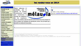 What Melaudia.net website looked like in 2016 (7 years ago)