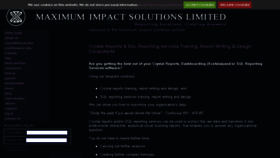 What Maximumimpactsolutions.co.uk website looked like in 2016 (7 years ago)
