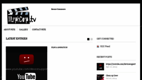 What Murphcorp.tv website looked like in 2016 (7 years ago)