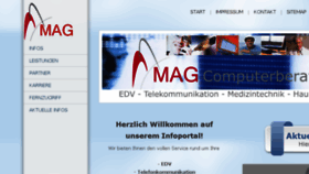 What Mag4.de website looked like in 2016 (7 years ago)