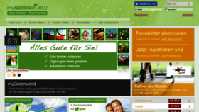 What Mygreenworld.de website looked like in 2016 (7 years ago)