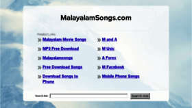 What Malayalamsongs.com website looked like in 2016 (7 years ago)
