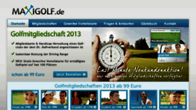 What Maxigolf.de website looked like in 2016 (7 years ago)