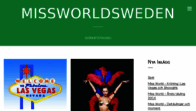 What Missworldsweden.se website looked like in 2016 (7 years ago)