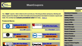 What Meancoupons.com website looked like in 2016 (7 years ago)