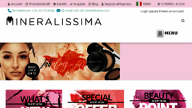 What Mineralissima.it website looked like in 2016 (7 years ago)