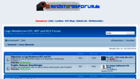 What Mindstormsforum.de website looked like in 2016 (8 years ago)