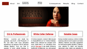 What Michaelharwinlaw.com website looked like in 2016 (7 years ago)