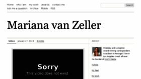 What Marianavanzeller.com website looked like in 2016 (7 years ago)