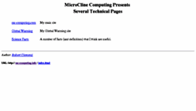 What Mc-computing.info website looked like in 2016 (7 years ago)