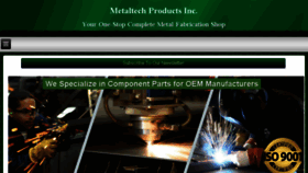 What Metaltechproductsinc.com website looked like in 2016 (7 years ago)
