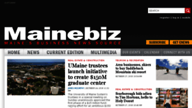What Mainebiz.biz website looked like in 2016 (7 years ago)