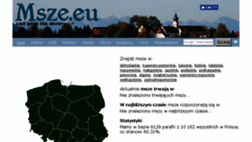 What Msze.eu website looked like in 2016 (7 years ago)