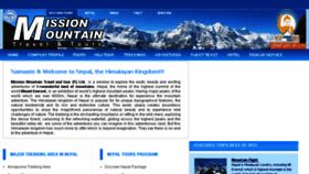 What Missionmountaintravel.com website looked like in 2016 (7 years ago)